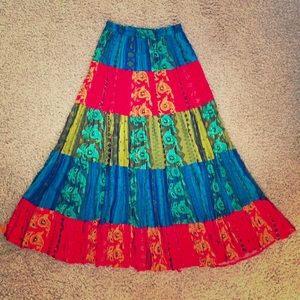 “Roughrider” Maxi Skirt